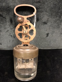Whisk with Glass Jar, Circa 1895