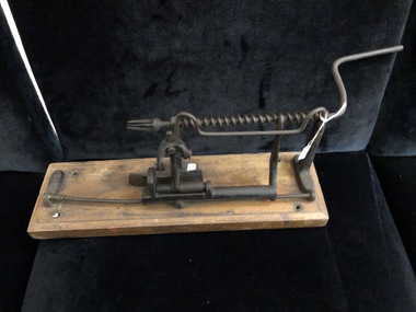 Domestic object - Apple parer, corer and slicer, Whittemore, Harrington Co, Circa 1860