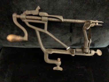 Apple parer, corer and slicer, Goodell Co, Circa 1885