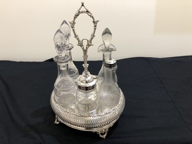 Cruet set, late 19th Century