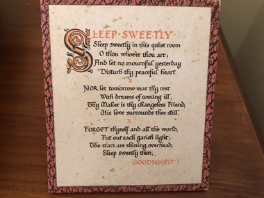 Mounted Poem