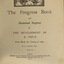 The cream covered book is a record of a child's development from birth to coming of age. The front cover has a large stain on the left hand top corner.