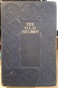 A blue hardcover novel with gold lettering for the title on the front and spine.