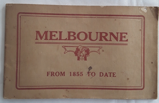 A small booklet showing pictures of Melbourne 1855 and further.