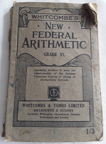 An arithmetic book for Grade 6 students in Victorian State Schools in 1937