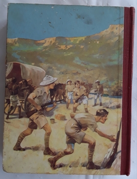 A collection of adventure stories for boys with coloured plates and bcal and white illustrations throughout.