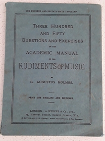 A small music textbook specially for students preparing for music examinations.