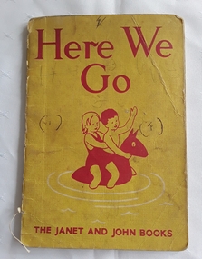A yellow covered paperback English school reader with the title printed in red lettering at the top.