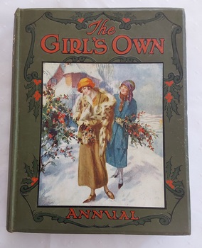 A large thick, heavy green hardcover Girl's Own Annual Volume 46.