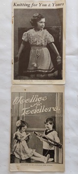 Two small Supplements to the 'Australian Home Journal' knitting pattern booklets, c.1940's. 