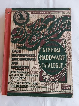 A comprehensive thick catalogue book: D.W. Chandler General Hardware Ltd. Catalogue for 1937.