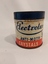 A small empty vintage red, white and blue round lidded tin, 'Electrolux Anti-Moth Crystals'. 