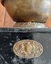 A nineteenth century, cast iron coffee mill, with brass fittings.