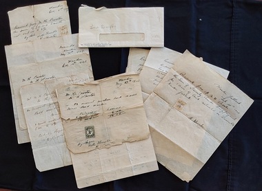 Two sets of handwritten land receipts for Mr H.M. Proctor and Mr H. Proctor.