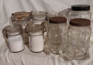 Domestic object - Glass Preserving Jars, Agee, 1900's