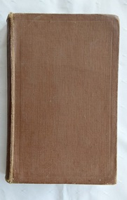 A brown hardcover textbook with black lettering on the spine with the title and author's surname. 