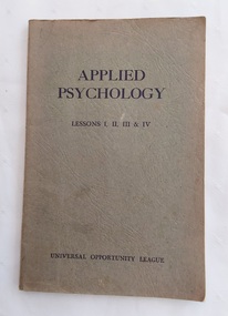 Seven different coloured covered small paperback textbooks of Applied Psychology - How to Change your Life, Lessons 1 - 22 over the seven books. 