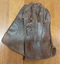 A pair of brown leather, RAF Officer's Dress gloves with three detailed stitching lines on the back of each glove.