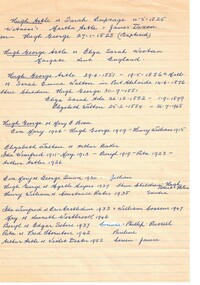 Document - Family Tree, c.1960-c.2010
