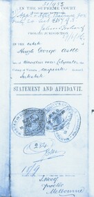 Legal record - Statement of Assets, 12.06.1886-19.06.1886
