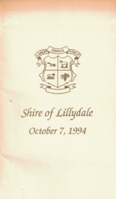 Programme - Dinner Programme, 07/10/1994