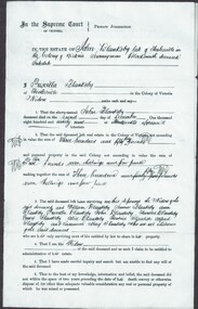 Legal record - Transfer of Assets, 02.12.1899-20.01.1900