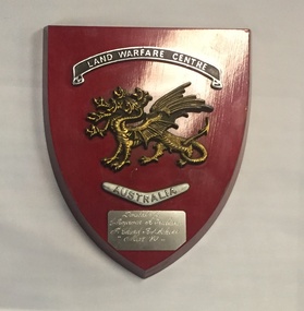 Plaque - Presentation Plaque, Land Warfare Centre Australia