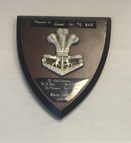 Plaque - Presentation Plaque, Prince of Wales Light Horse