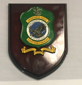 Plaque - Presentation Plaque, Operation Gold, 2000