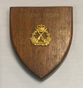 Plaque - Presentation Plaque, 4 Task Force Green Trophy for Volleyball, 1969