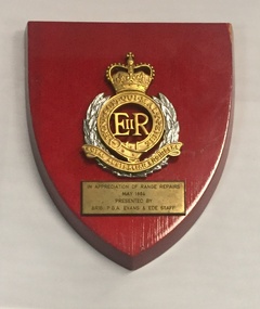 Plaque - Presentation Plaque, Royal Australian Engineers