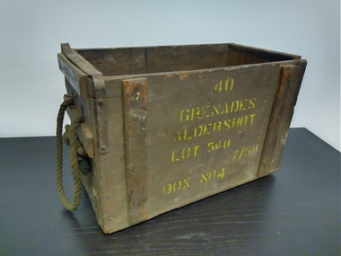 Container - Explosive Ordnance-CES, Grenade create, 1958