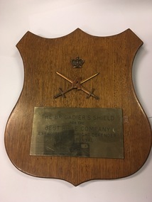 Plaque - Presentation Plaque, The Brigadiers Shield, 1983