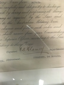 Certificate - Framed Certificate, Warrant, 31/01/ 1936