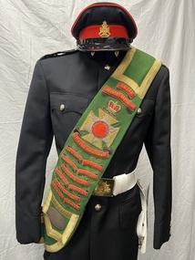 Uniform - Colour Belt of the 58th/32nd Infantry Battalion, City of Essendon Regiment c1956, 1956