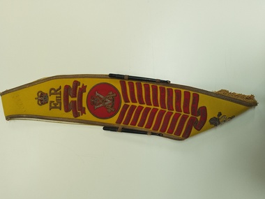 Uniform - Sash, Drum Major 5th Battalion Royal Victoria Regiment, 1972