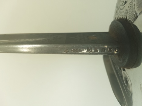 top down showing stampings on blage edge
