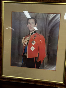 Artwork, other - Artwork- Print, Official Portrait of HM King Charles III when he was the Prince of Wales, wearing Mess Dress Uniform