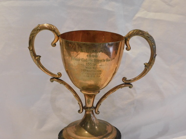 Award - Trophy Cup, E.C.M.A - 1929 - Senior cadets Bicycle Race - 1 mile won by 58th Battalion - J.KENNEDY 1930 59BN