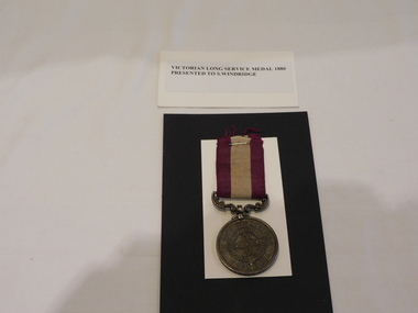 Medal - Victorian Long Service Medal 1880 Presented to S.Windridge