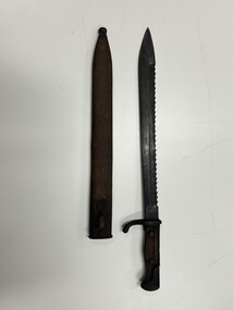 Weapon - Bayonet, M1898/O5s sawback "Butcher" bayonet