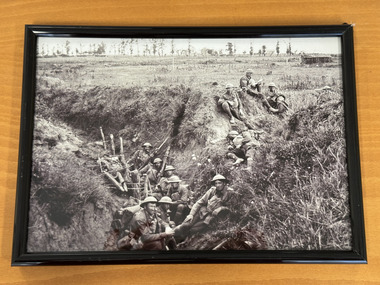 Photograph - WWI photo of Battle of Amiens 1918, Battle of Amiens 1918