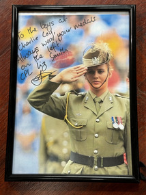 Photograph - Photo of soldier saluting, Photo of CPL Liz Smith