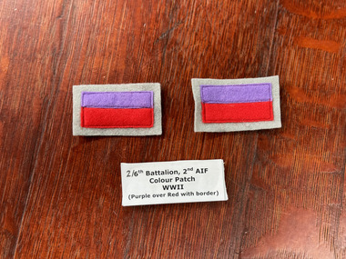 Textile - Colour Patch, 2/6th Battalion, 2nd AIF Colour Patch