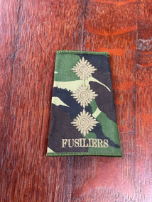 Uniform - Rank slide, CAPT rank slide of Royal Fusiliers