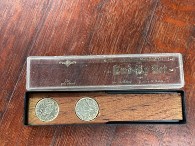 Coin - Coin with Two up Set, Two Up Set