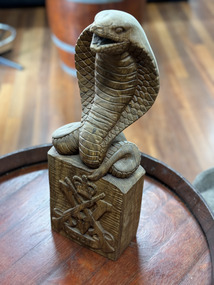 Sculpture - Cobra sculpture, Cobra wooden sculpture