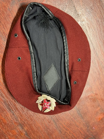 Headwear - Soviet Military Maroon Beret, Soviet MVD Special Forces Maroon Beret