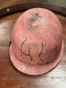 Headwear - Steel Helmet, The Helmet in pink colour