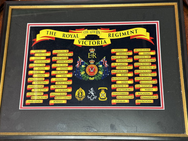 Decorative object - 5/6 RVR battle honour